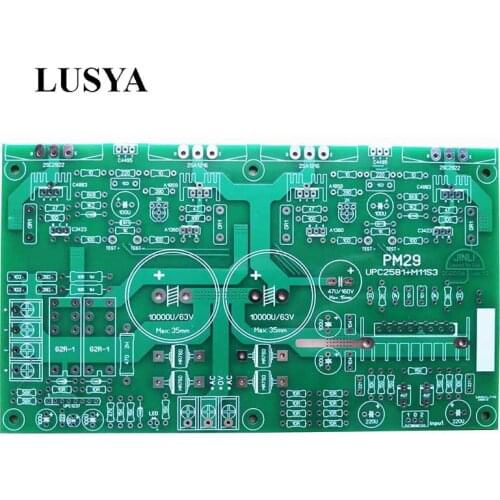 LUSYA HIFI UPC2581V Sanken Power Tube Amplifier PCB Circuit Board With UPC1237 Speaker Protection Reference Marantz PM11S3 T0433