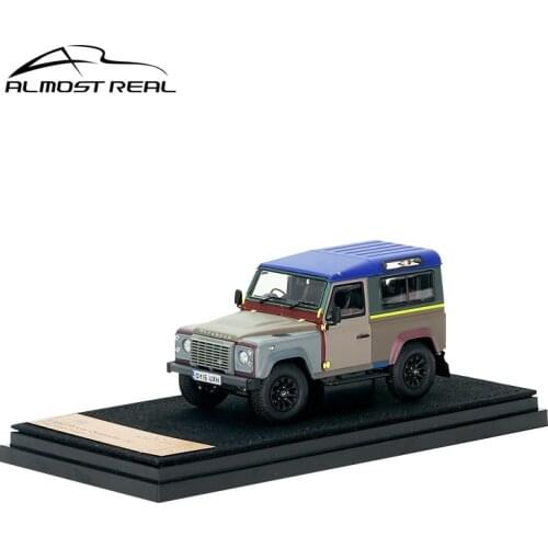 Almost Real 1:43 Land Rover Defender 90 Paul Smith Custom Edition Resin Simulation Model Car