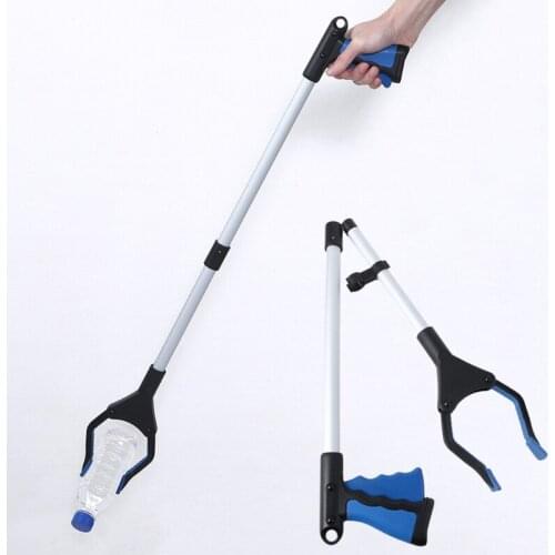 Durable Long Arm Trash Picker Foldable Gripper Pick Up Grabber Lightweight Extender Gripping Rubbish Litters Garbage