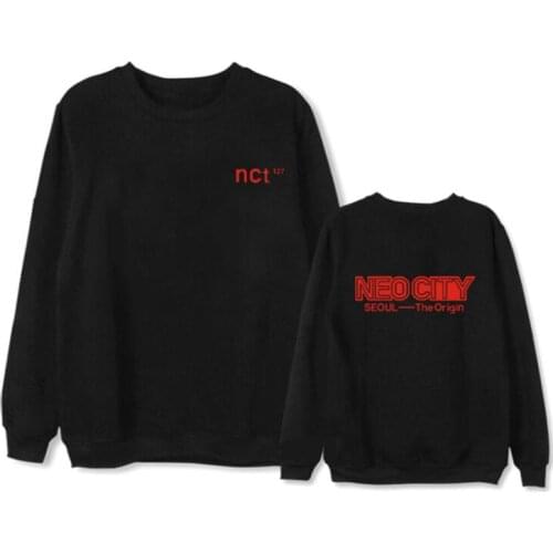 Kpop nct 127 pullover hoodies loose cotton long sleeve sweatshirt hoodie sweatshirt women/men printing o neck 4 colors
