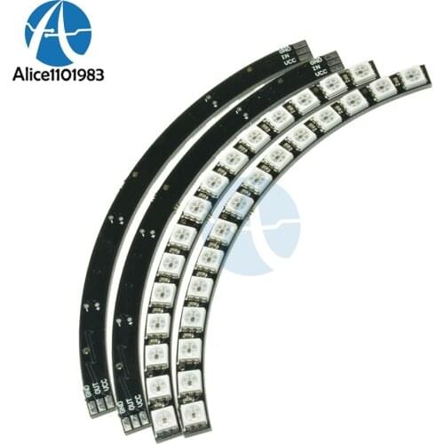 Ring Wall Clock 60 X Ultra Bright WS2812 5050 RGB LED Lamp Panel For Arduino With Integrated Drivers 60 Bright WS2812