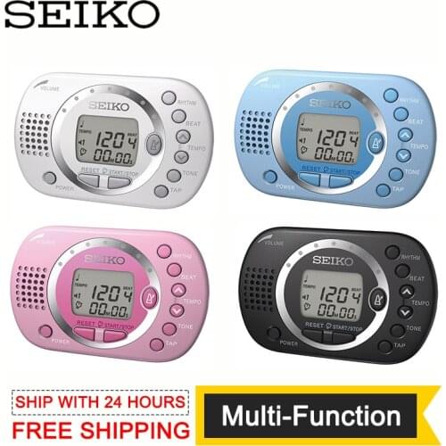 SEIKO Japan DM110 Pocket-Sized Digital Multi-Function Metronome [Four Colors]