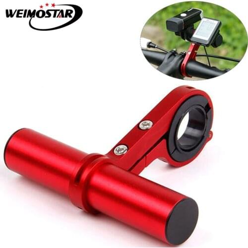 Bicycle Handlebar Extended Bracket Bike Headlight Mount Bar Computer Holder Lantern Lamp Support Rack Alloy Stand