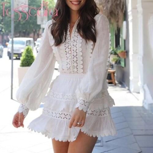 TESSCARA Women Runway Designer Luxury Dress Suit Set High Quality White Shirt Robe Femme Vintage Lantern Sleeve Party Vestidos