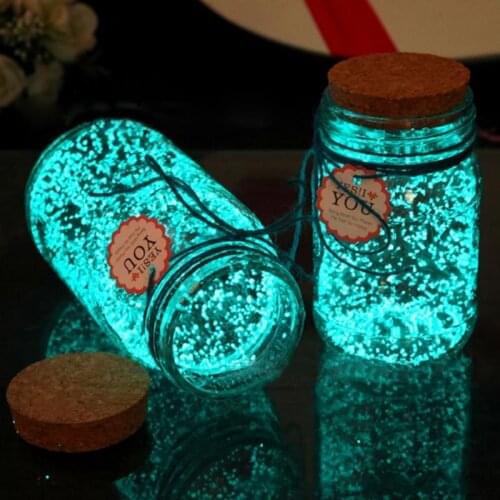 1pc 10g Glow Paint Pigment Luminous Party DIY Bright Glow in the Dark Paint Star Wishing Bottle Fluorescent Particles Home Decor