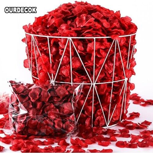 100pcs/lot Atificial Flowers Polyester Wedding Decorations Wedding Rose Petals patal Flower