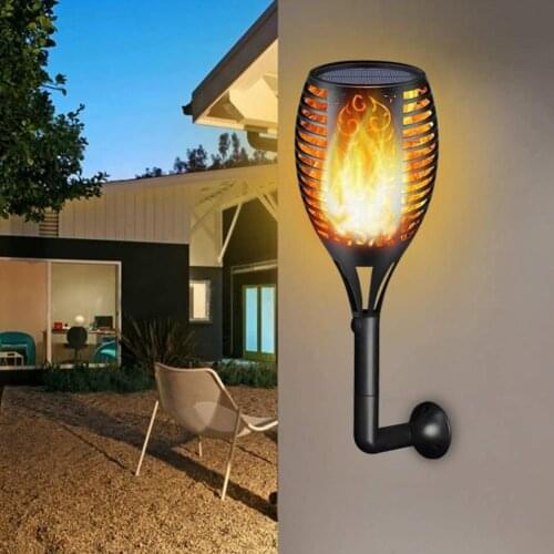 51/72/96 Led Solar Light Outdoor Waterproof Flickering Lamp Decoration Flame Home Lamp Garden Aisle P3E6
