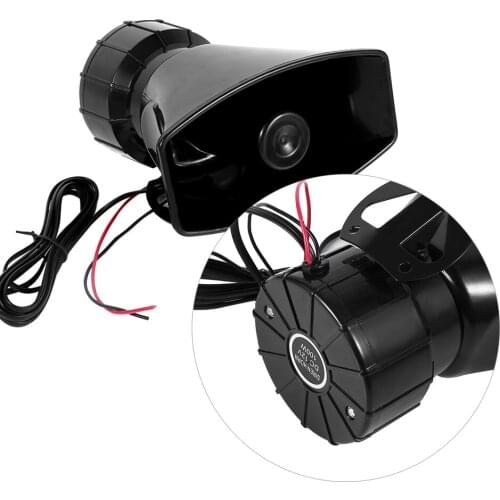 Car Loud Horn DC12V 100W 7 Sound Loud Car Warning Alarm Police Fire Emergency Siren Horn Speaker With Mic PA Speaker System