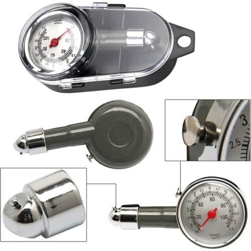 Car Truck Motorcycle Bike Digital Tyre Tire Pressure Gauge Manometer Tester Air Inflator with Flexible Hose Tire Repair Tools