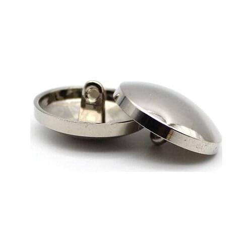 Free shipping 10pcs/lot silver metal button High-grade coat sweater button flat buttons shirt clothes button 10mm-45mm