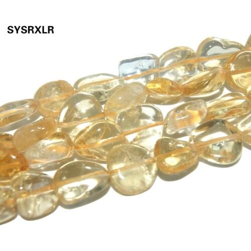 Free Shipping 5-12 MM Irregular Natural Stone Citrines crystal Stone Beads For Jewelry Making DIY Bracelet Necklace Material