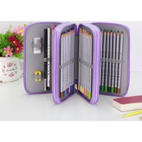 Oxford Pencil Case Kawaii 36/48/72 Holes Pencilcase Large Pen Bag Box Multi Kids Multifunction Stationery Pouch