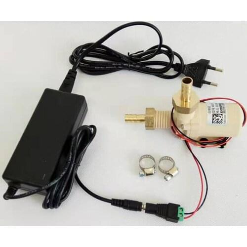 24V DC Ceramic Core Food Grade Brew Pump ,Muted, Resistant High Temperature ,Max head lift 9 meters With Power Adapter
