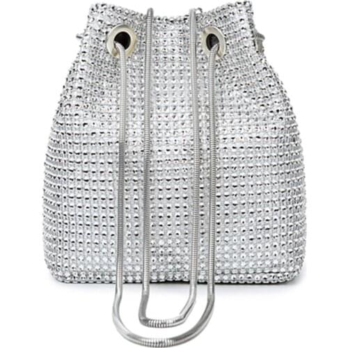 Clutch Evening Bag Luxury Women Bag Shoulder Handbags Diamond Bags Lady Wedding Party Pouch Small Bag Satin Totes Bolsa feminina