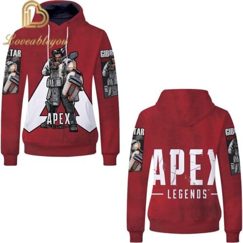 Newest Apex Legends 3D Hoodies Fashion Streetwear Sweatshirt 3D Hoodies Mens Women Autumn Long Sleeve Clothing