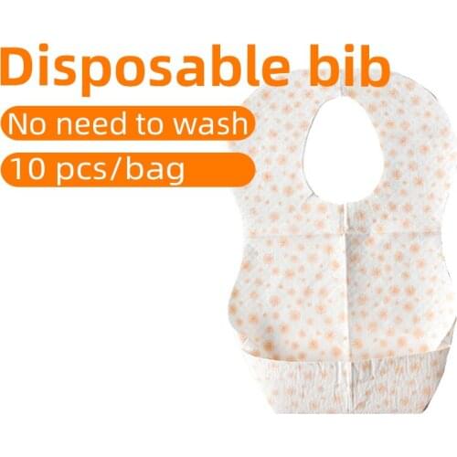Disposable bibs, childrens bibs, baby saliva towels, cotton waterproof, anti-spitting milk, baby eating, anti-dirty apron