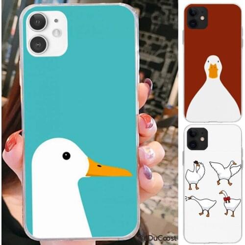 Popular cute duck Phone Case For iPhone 12 11 Pro Max XS 8 7 6 6S Plus X 5S SE 2020 XR 12 Mini case