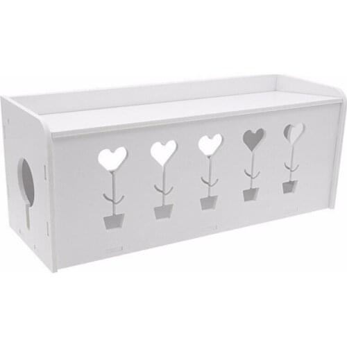 Rectangular Cable Storage Box Wire Management Socket Power Strip Cord Storage Boxes Power Line Storage Organizer Box