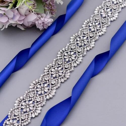 S04C Width Ribbon Bride Wedding Belts Bridal Bridesmaid Dress Accessories Women Prom Show Evening Dresses Belt Female Sash