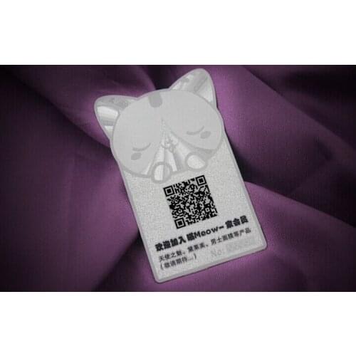 High quality Golden metal business card VIP card customized design various shapes