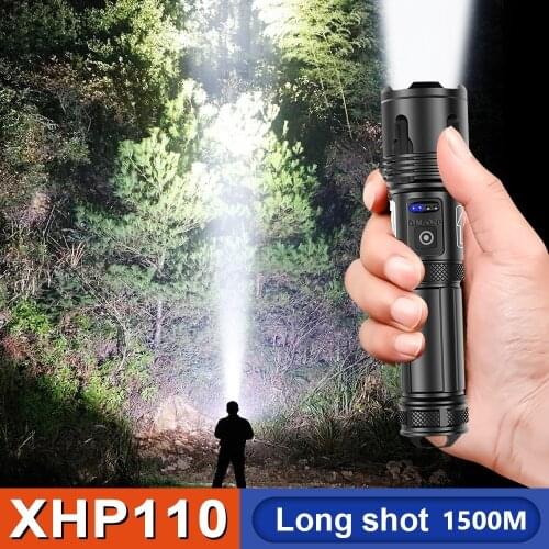 XHP110 Most Powerful Led Flashlight torch USB Rechargeable XHP90 Tactical flash light XHP70 led flashlights Camping lantern lamp