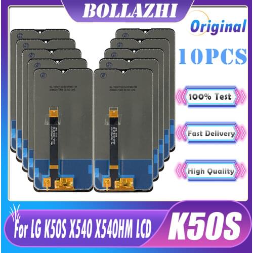 10pcs/lot Original For LG K50S LM-X540 LCD Display LMX540HM Touch Screen Digitizer Assembly Replacement For LG K50s LCD Display