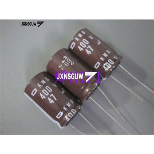 10PCS NIPPON KMG 400V47UF 16X25MM NCC long life electrolytic capacitor 47UF/400V CHEMI-CON 105 degrees 47uF 400V