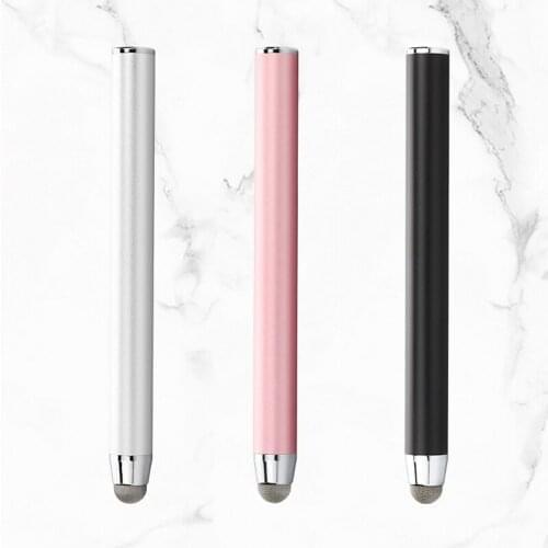 100pcs/lot Conductive Fiber Cloth Head Capacitive Pen Touch Screen Stylus For Teaching Conferences Office Lectures Custom Logo