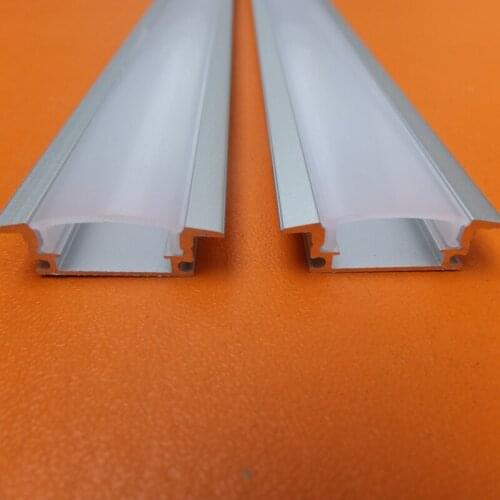 Free Shipping 2m/pc LED channel aluminum profile for 5050 led strip,milky/transparent cover for 11mm pcb with fittings