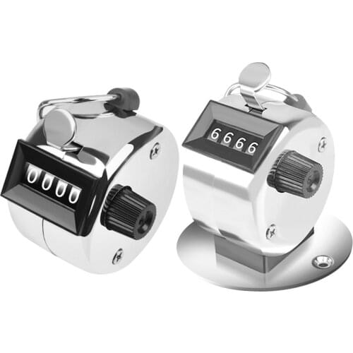 4 Digit Number Tally Counter Mini Handheld Tally Clicker Counter Mechanical Digital Manual Counting Hand Click Number Count