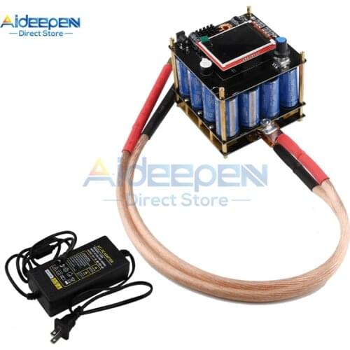 5.4V 400F Portable Spot Welder Equipment DIY LED Double Pulse Spot Welding Machine Set Semi-automatic Welder Tools 18650 Battery