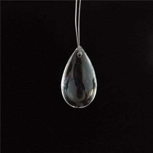 5pcs/lot 76mm Glass Crystal Chandelier Water Drop Trimming Pendant In One Hole Crystal French Leaf Prism Trimming