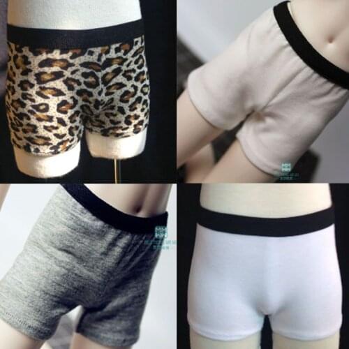 BJD accessories dolls accessories fit 1/3 1/4 1/6 BJD Doll SD doll Boxer briefs white gray leopard print Boxer briefs