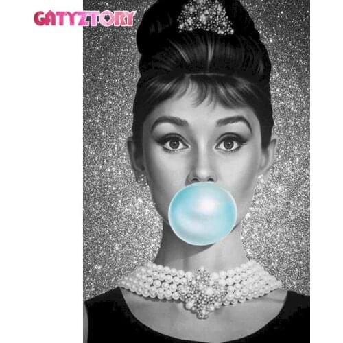 GATYZTORY Full Square Diamond Painting Sexy Woman 5D DIY Diamond Embroidery Craft Kit Figure Diamond Mosaic Art Home Decoration