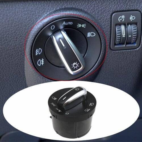 Auto Euro Headlight & Fog Light Switch Control For VW Passat CC Jetta MK5 Golf 5ND941431B