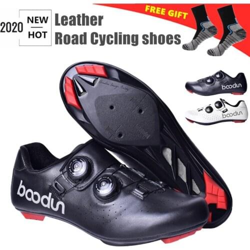 Boodun Cycling Shoes Men Outdoor Sports Road Dirt Bike Sneakers Racing Women Bicycle Shoe Flat Cleat Mountain SPD-SL Footwear