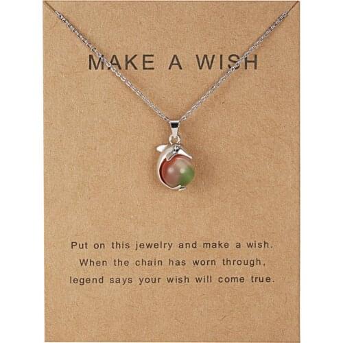 SColor Cardboard Series Necklace Silver Color Chain on the neck pendant necklace for women Jewelry 45cm(17 6/8") long, 1 Piece