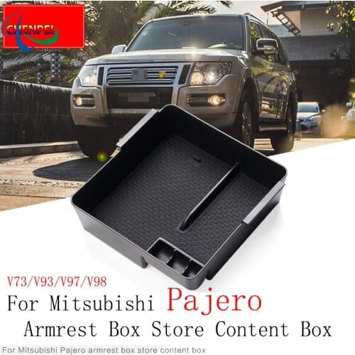 For Mitsubishi Pajero V93/V97/V98 Central Armrest Box Storage Box Modified Central Storage box Car Accessories