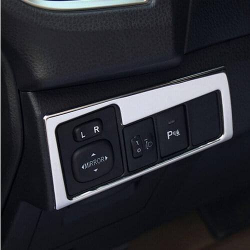 For Toyota Corolla 2014 2015 2016 2017 Stainless steel Headlight Adjust Switch Knob Cover Trim sticker Interior Styling 1piece