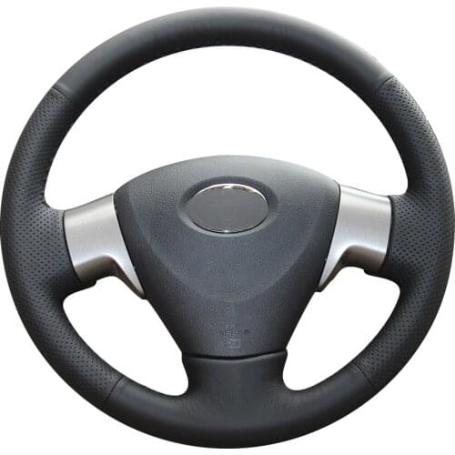 Black Synthetic Leather Car Steering Wheel Cover for Toyota Corolla 2006-2010 Matrix 2009 Auris 2007-2009