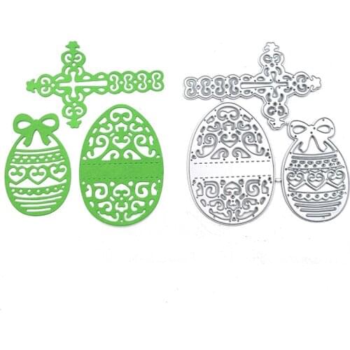 Julyarts Hollow Easter Eggs Crucifix New Cutting Dies for 2021 For New DIY Scrapbooking Album New Craft Embossing Cards