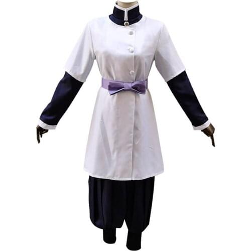 Cosplay Costume Kimetsu no Yaiba Aoi Kanzaki Kisatsutai Nurse Uniform Halloween Adult Unisex Clothing