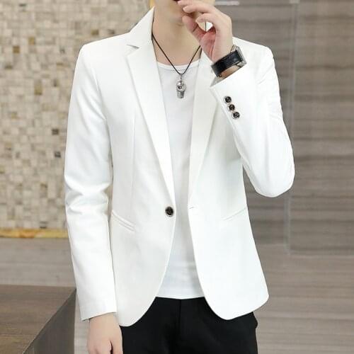 Suit Men Casual Korean Version Slim Thin Handsome Young Spring and Autumn Small Suit Students Suit Jacket Trend Jackets for Men