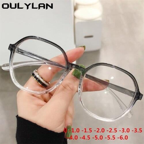 Oulylan -1.0 1.5 2.0 2.5 3.0 3.5 to -6.0 Finished Myopia Glasses Women Men Shortsighted Eeyglasses with Diopters Minus Students