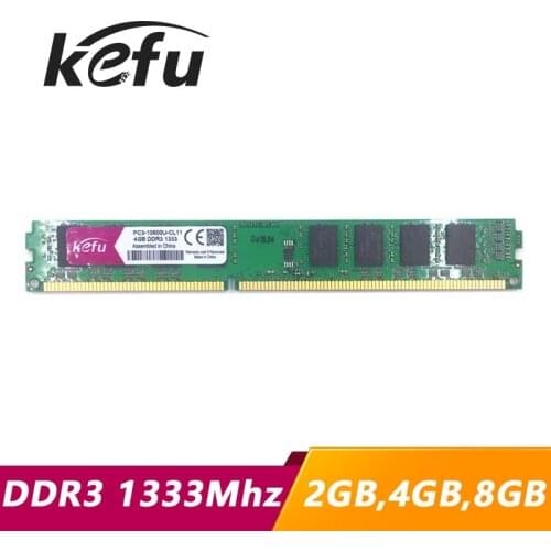 KEFU RAM DDR3 2GB 4GB 8GB 1333 1333mhz PC3-10600U PC3-10600 Desktop Computer PC RAM Memory Memoria DIMM 2G 4G 8G