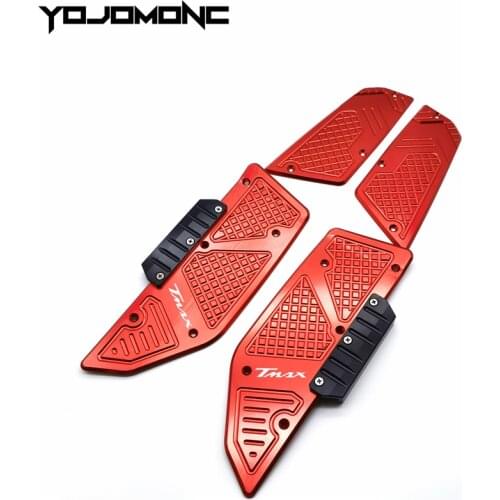 Scooter Front & Rear Footrest Step Footboard Pedals Foot Pegs Motorcycle For YAMAHA T-max Tech Max TMAX 560 TMAX560 2019 2020