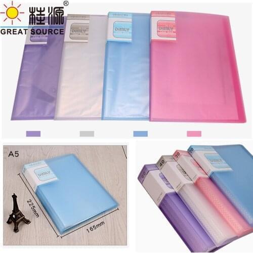 A5 Presentation Book 60 Pockets Display Book Project Folder Fancy Color W165*L225mm ( 6.5" * 8.86")(1PC)
