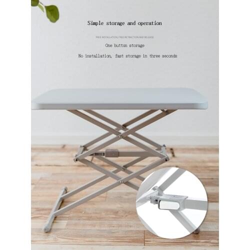 Bed notebook study office can be raised and lowered home simple bedroom student desk to eat removable folding computer desk