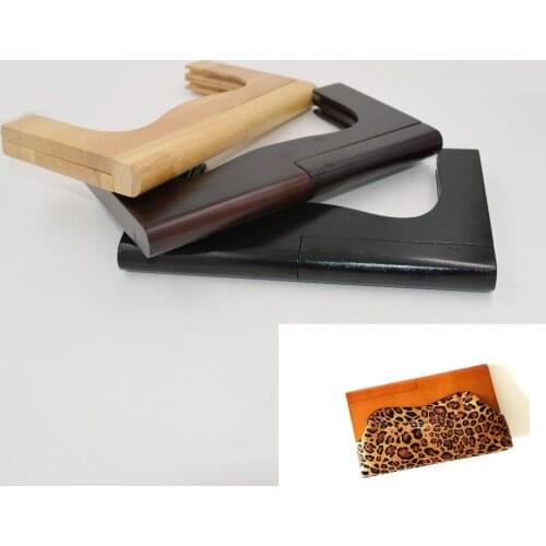 Size 20*10.5CM Wooden Purse Bag Handle OEM Welcome Fashion DIY Bag Accessories Wholesale Wooden Purse Frame
