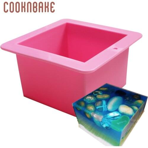 Silicone Soap Mold 500ml Cake toast Bread Mould Large Cube Square Soap Candle Mould Cake Baking Tool for cooking DIY birthday